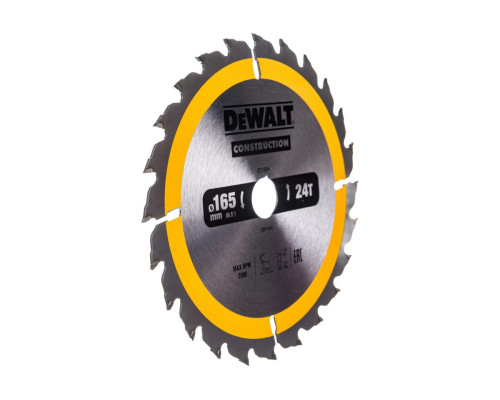 Пильный диск CONSTRUCT (165х20 мм; 24 ATB) DEWALT DT1934