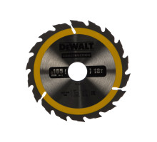 Пильный диск CONSTRUCT 165х30 мм, 18Т, ATB +20град DEWALT DT1936