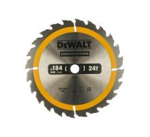 Пильный диск CONSTRUCT (184х16 мм; 24 ATB) DEWALT DT1939