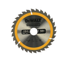 Пильный диск CONSTRUCT 184х30 мм, 30Т, ATB +10град DEWALT DT1942