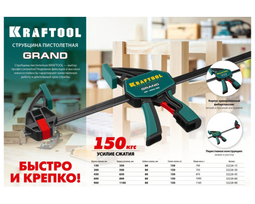 Пистолетная струбцина KRAFTOOL GP-900/85 32226-90