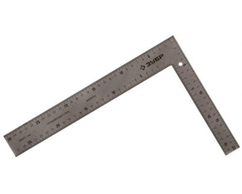 Плотницкий цельнометаллический угольник 300х200 мм ЗУБР ЭКСПЕРТ 3434-30