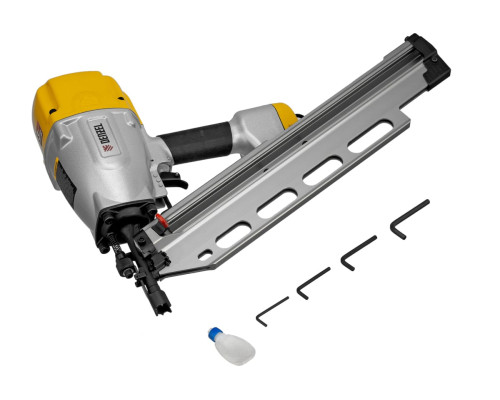 Пневматический нейлер Denzel pn2190 для гвоздей sn21 от 50 до 90 мм 57429