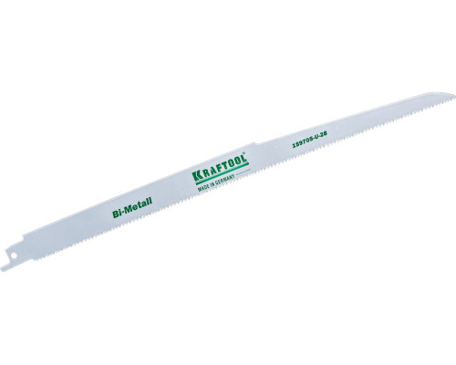 Полотно Kraftool по металлу/дереву для электроножовки S1222VF 1/2" S разведенные фрезерованные зубья Bi-Metall шаг 1.8-2.5 мм 280 мм 159705-U-28