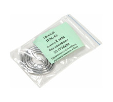 Припой ПОС 61 спираль без канифоли 2 мм, 10 г Россия 60571