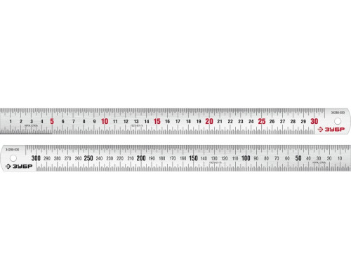 Про-30 Усиленная нержавеющая линейка 0,30 м ЗУБР 34280-030