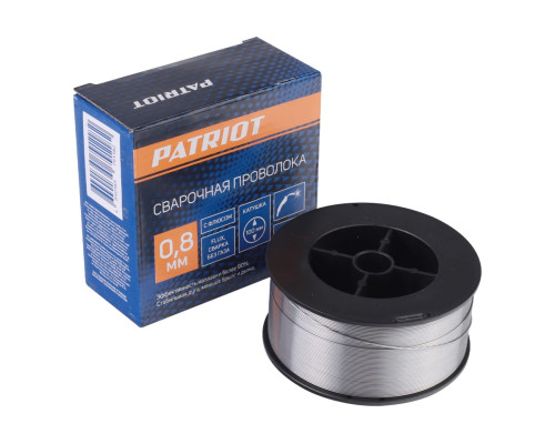 Проволока с флюсом 0.8 мм, 1 кг Patriot 605002208 Проволока с флюсом 0.8 мм, 1 кг Patriot 605002208