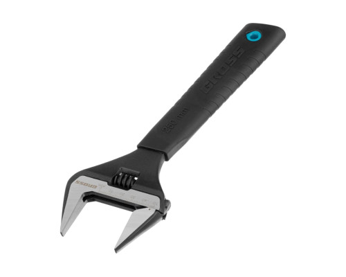 Разводной ключ, 250мм, CrV, тонкие губки, защитные насадки GROSS 15569