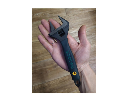 Разводной ключ KRAFTOOL SlimWide Cr-V, 200 мм, 8", 38 мм 27258-20