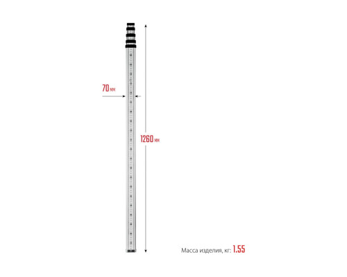Рейка геодезическа ЗУБР РГ 5 34948-5