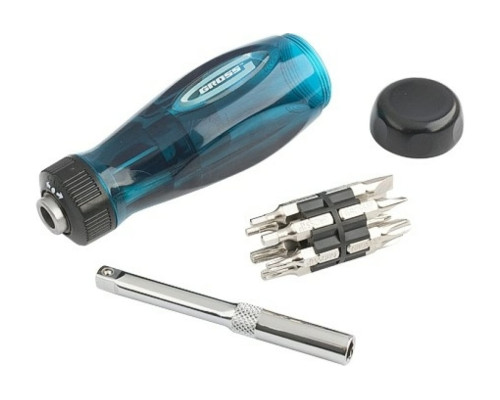 Реверсивная отвертка с удлинителем GROSS 12 шт. 11603