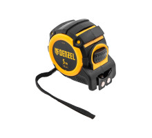 Рулетка Denzel 5 м, 32 мм, автоматическая фиксация, нейлоновое покрытие, магнит. зацеп, двухсторонняя разметка 31523