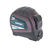 Рулетка Doppelhaken 8мx25мм, двухсторонний зацеп, нейлон, двуст.шкала GROSS 31125