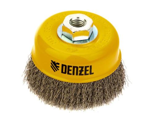 Щетка Чашка (100 мм; М14; витая нержавеющая проволока 0.3 мм) для УШМ DENZEL 746053