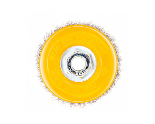 Щетка Чашка (100 мм; М14; витая нержавеющая проволока 0.3 мм) для УШМ DENZEL 746053