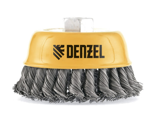 Щетка Чашка (75 мм; М14; крученая нержавеющая проволока 0.5 мм) для УШМ DENZEL 746243