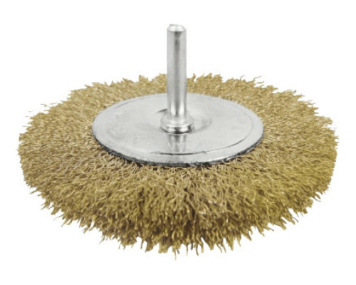 Щетка-крацовка дисковая на шпильке (100х0.35х6.35 мм) INGCO WB41001