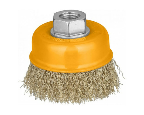 Щетка проволочная чашечная (100х0.3 мм; М14) INGCO WB11001