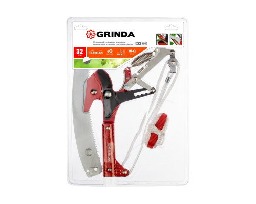 Штанговый сучкорез GRINDA HX-350 с храповым механизмом и пилой с режущим крюком 8-424431_z02 Штанговый сучкорез GRINDA HX-350 с храповым механизмом и пилой с режущим крюком 8-424431_z02