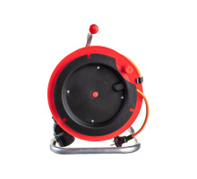 Силовой удлинитель на катушке, 40м, выносная розетка LUX, К1-0-40