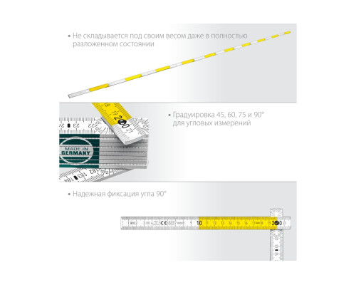 Складной деревянный метр KRAFTOOL PRO-90 2 м 34726