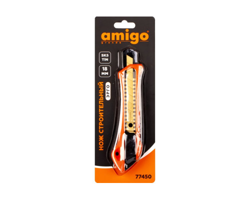 Строительный нож AMIGO 18 мм 77450 Строительный нож AMIGO 18 мм 77450