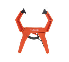 Струбцина Sturm клещеобразная с храповым механизмом, длина 226мм, зев 75мм 1078-09-075