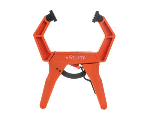 Струбцина Sturm клещеобразная с храповым механизмом, длина 226мм, зев 75мм 1078-09-075