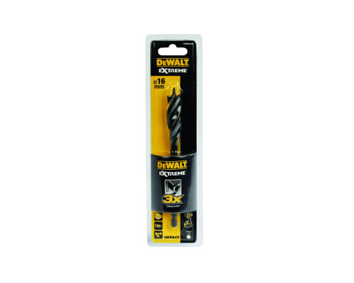 Сверло EXTREME Impact 16 x 152 мм по дереву DEWALT DT90240-QZ Сверло EXTREME Impact 16 x 152 мм по дереву DEWALT DT90240-QZ