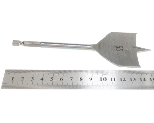 Сверло перовое по дереву (55х152 мм; HEX1/4) MATRIX 70435