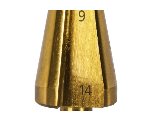Сверло по металлу конусное 3-14 мм TIN ПРОФИ ПРАКТИКА 798-294