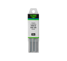 Сверло по металлу шлифованное HSS-G DIN 338 8х75х117 мм, 10 шт D.BOR D-TD-338-HSS-080-10