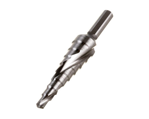 Сверло по металлу ступенчатое SPIRAL 4-12 мм, 70 мм, HSS-Co D.BOR D-SDSP-CO5-04-12-06