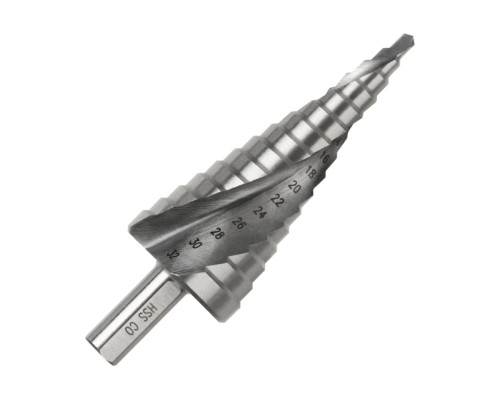 Сверло по металлу ступенчатое SPIRAL, HSS-Co, 4-32x102 мм D.BOR D-SDSP-CO5-04-32-10
