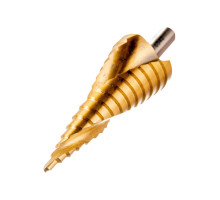 Сверло ступенчатое по металлу SPIRAL HSS-TiN 4-32х2/102 мм D.BOR SDSP-TIN-04-32-10