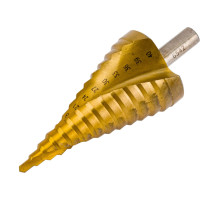 Сверло ступенчатое по металлу SPIRAL HSS-TiN 4-40х3/103 мм D.BOR SDSP-TIN-04-40-10