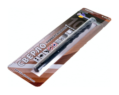 Сверло универсальное квадро 10 мм TRIO-DIAMOND 440110