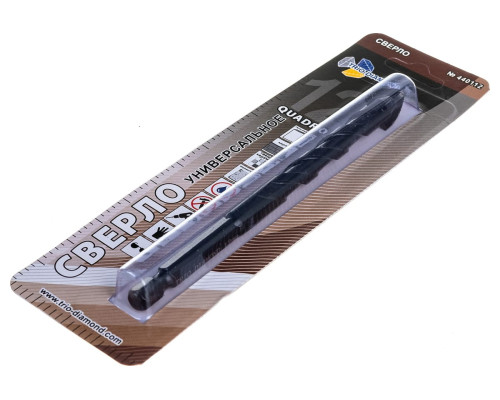 Сверло универсальное квадро 12 мм TRIO-DIAMOND 440112