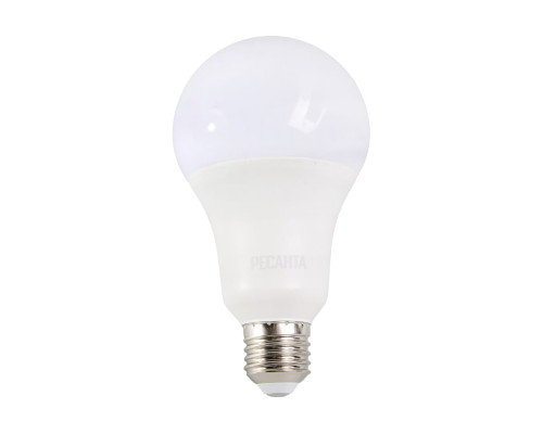 Светодиодная лампа Ресанта LL-R-A80-20W-230-6K-E27 груша, 20Вт, холодный, Е27 76/1/76 Светодиодная лампа Ресанта LL-R-A80-20W-230-6K-E27 груша, 20Вт, холодный, Е27 76/1/76