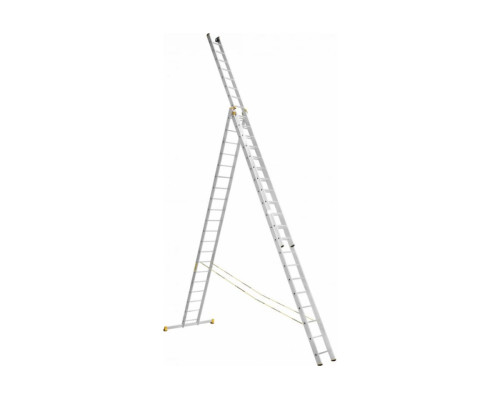 Трехсекционная алюминиевая лестница Алюмет Серия Р3 9312