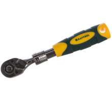 Трещотка для торцовых головок Kraftool PRO телескопическая, Сr-V сталь, 72 зубца, 1/4" 27798-1/4