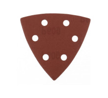 Треугольник абразивный на ворсовой подложке под липучку (5 шт; 93 мм; P600; 6 отв) MATRIX 73869