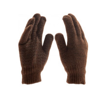 Трикотажные двойные перчатки Сибртех верблюжья и овечья шерсть, ПВХ покрытие 68635