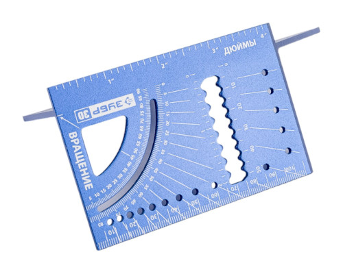 Универсальный алюминиевый угольник для 3D заготовок ЗУБР 7-в-1 34399