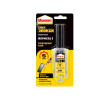 Универсальный эпоксидный клей МОМЕНТ Супер ЭПОКСИ Формула 5 прозрачный 14 мл шприц Б0022995 2751324