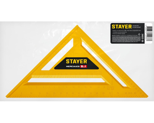 Универсальный кровельный пластиковый угольник STAYER Hercules 5-в-1 305 мм 34522-30