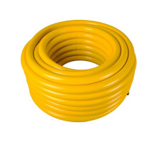 Усиленный поливочный шланг Вихрь ПВХ, пищевой, трехслойный, армированный, 1", 25 м, жёлтый 73/7/2/34