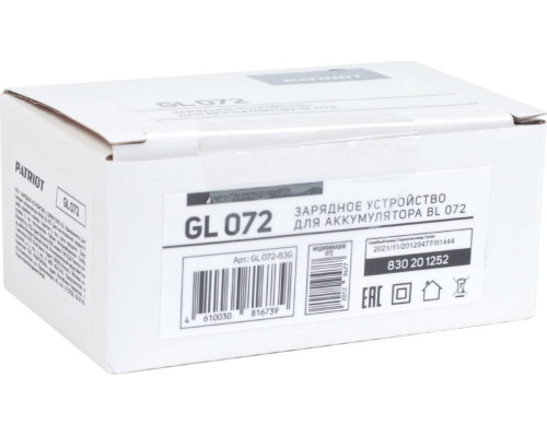 Устройство зарядное GL072 7.2V PATRIOT 830201252 Устройство зарядное GL072 7.2V PATRIOT 830201252