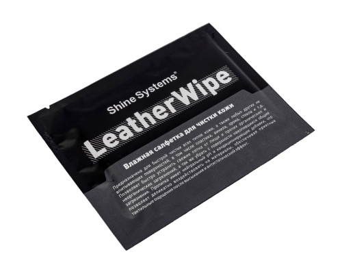 Влажная салфетка для чистки кожи Shine systems LeatherWipe, 1 шт. SS750