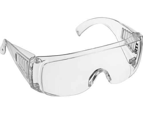 Защитные очки открытого типа с боковой вентиляцией DEXX прозрачные 11050_z02